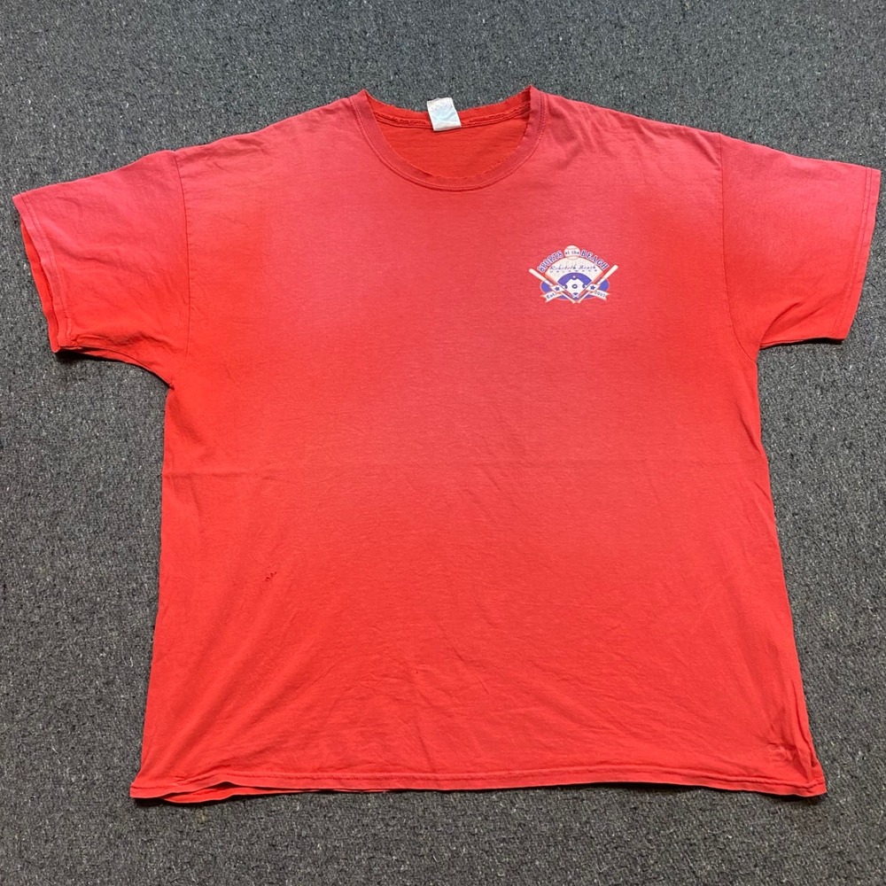 Sports at the Beach Rehoboth Beach TShirt Sz 2XL Mens Red Grunge Distressed 2003